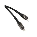Дата-Кабель USAMS-SJ401 Power Delivery, Type-C - Lightning Zync Alloy (1.2 м), черный (SJ401USB01)