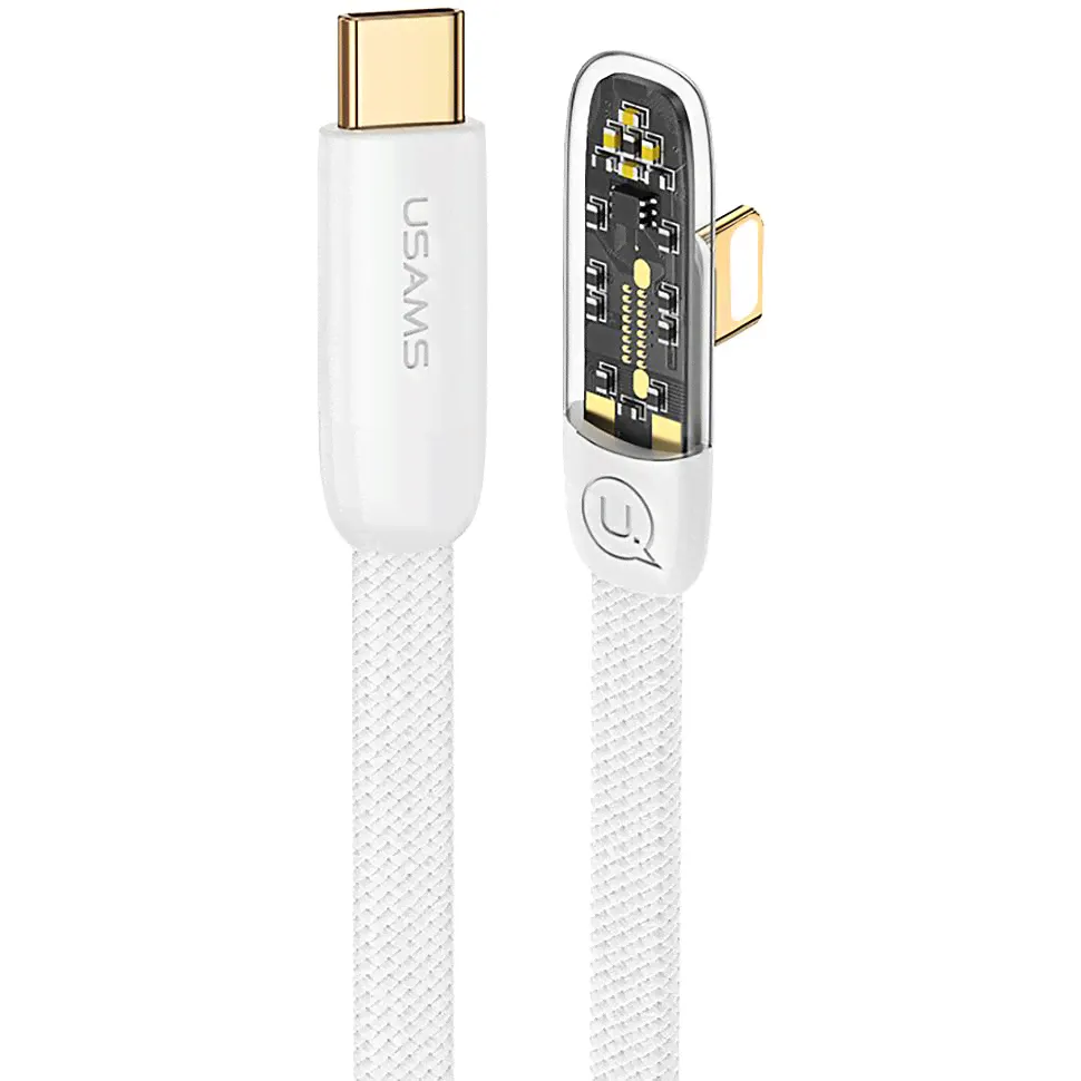 Кабель USAMS US-SJ586 Type-C - Lightning PD 20W 2м Белый