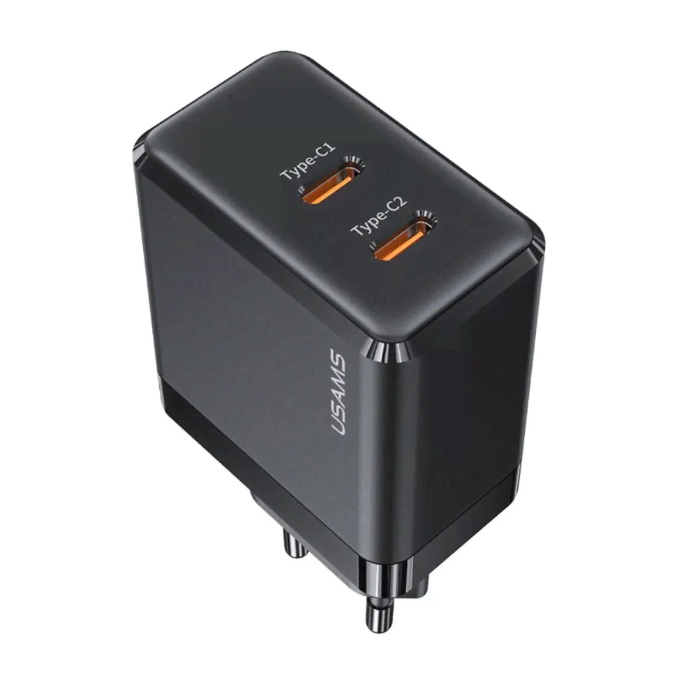 Сетевой адаптер USAMS US-CC172 T54 40W GaN Белый CC172TC02-2