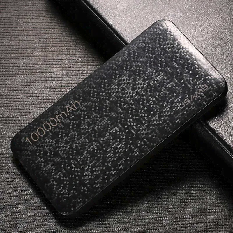 USAMS power Bank 15 мм ультра тонкий 10000 мАч power bank Мобильный телефон 2.1A выход 10000 мАч Универсальный телефон внешний аккумулятор-1
