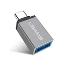 Серый переходник OTG Type-C to USB 3.1 USAMS