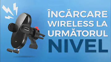 Un altfel de incarcator wireless de masina, cu putere de 15W - USAMS QI US-CD132!