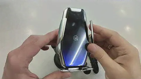 USAMS US CD125 Automatic  Infrared Induction 15W Wireless Charging Car Holder   Penguin Series Cente
