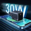 USAMS Настенное зарядное устройство 1xUSB-C T45 mini 30W (только головка) PD3.0 Fast C