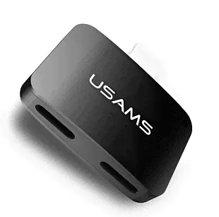 Адаптер Usams US-SJ138 lightning - 2 lightning black-0