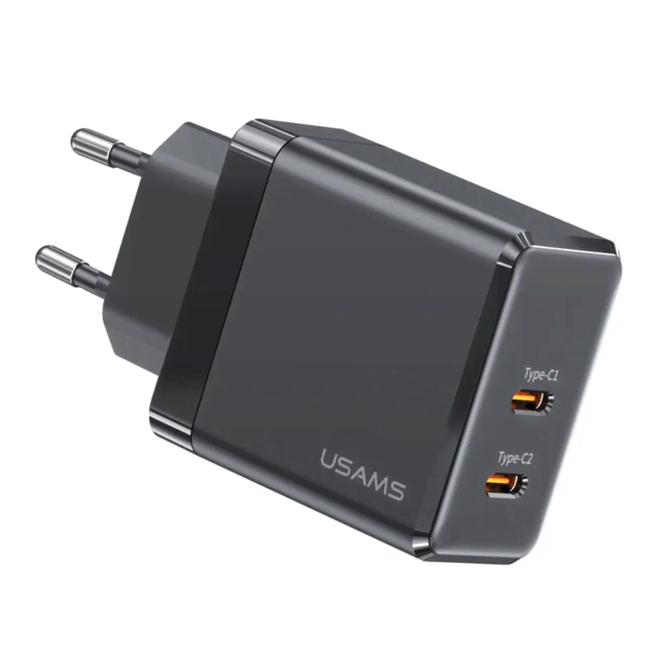 Сетевой адаптер USAMS US-CC172 T54 40W GaN Белый CC172TC02-0