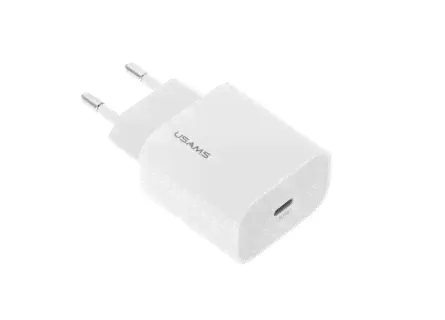 Сетевое зарядное устройство Usams 20W Type-C PD (US-CC118) Белый-0