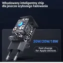 USAMS Настенное зарядное устройство 1xUSB-C T45 mini 30W (только головка) PD3.0 Fast C