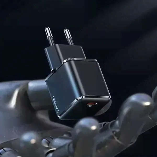 USAMS Настенное зарядное устройство 1xUSB-C T45 mini 30W (только головка) PD3.0 Fast C-3