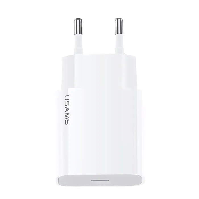ЗУ Usams US-CC118, 1Type-C, 20W, PD-QC3.0 (Белый)