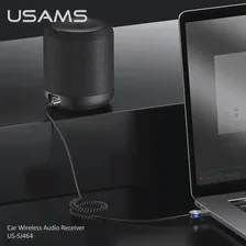 Автомобильный Aux-адаптер USAMS, Bluetooth 5,0, беспроводной приемник с USB на аудиоразъем 3,5 мм, музыкальный адаптер для автомобильной колонки, гарниту... (art.: 3920b20378542)