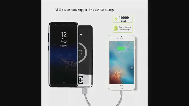 Power Bank-Dcae QI 10000 мАч, с беспроводной зарядкой! 2я Часть