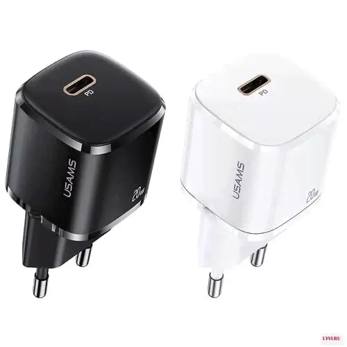 Сетевой адаптер USAMS US-CC124 T36 20W Чёрный