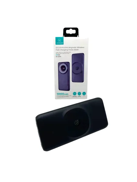 Внешний Аккумулятор (Power Bank) Usams PB62 10000 mAh (3A/3.0QC/Type-C PD 20W/LCD/Magnetic MagSafe)