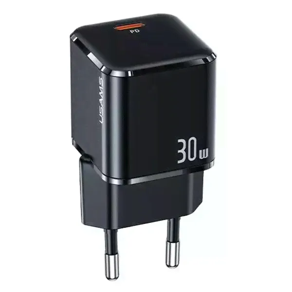 USAMS Настенное зарядное устройство 1xUSB-C T45 mini 30W (только головка) PD3.0 Fast C-2