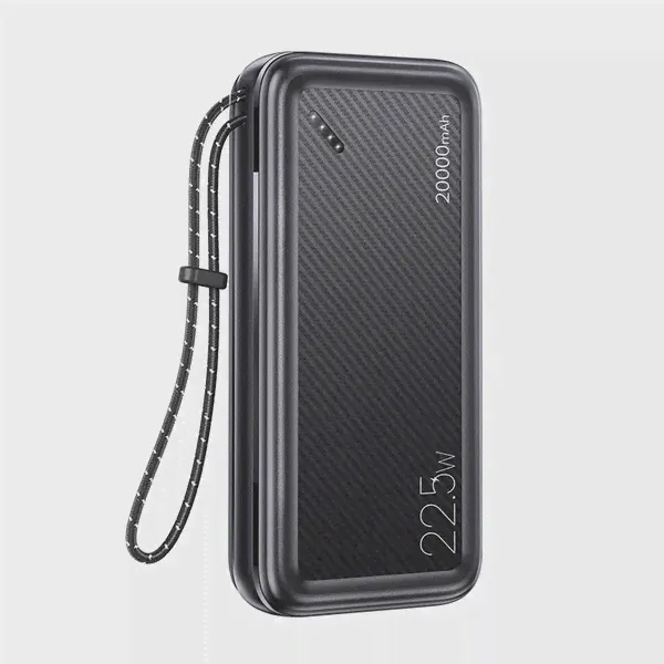 Внешний аккумулятор Usams US-CD168 PB60 Dual, 20000mAh, QC3.0 + PD 22,5W Black (УТ000027612)