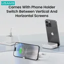 USAMS U87 USB C Cable 60W Fast Charging Cable with Multiple Connectors Storage for iPhone 15 Plus Pro Max iPad Xiaomi Samsung (art.: b920c4d243d1d)