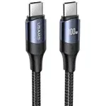 Usams Сетевой адаптер USAMS UCTZ01 T44 100W GaN Чёрный (+ Type-C кабель 1.2м)-1
