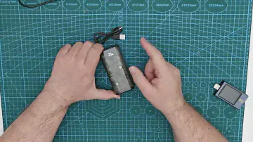 Преносима външа батерия USAMS CD189 22.5W 9000mAh с прозрачен корпус PD20W QC3.0