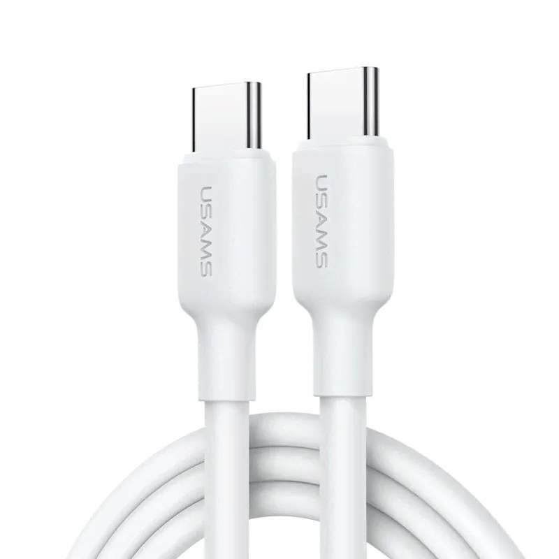 USAMS US-SJ615 U84 PD100W USB-C / Type-C to USB-C / Type-C Charging Data Cable, 3m (White)